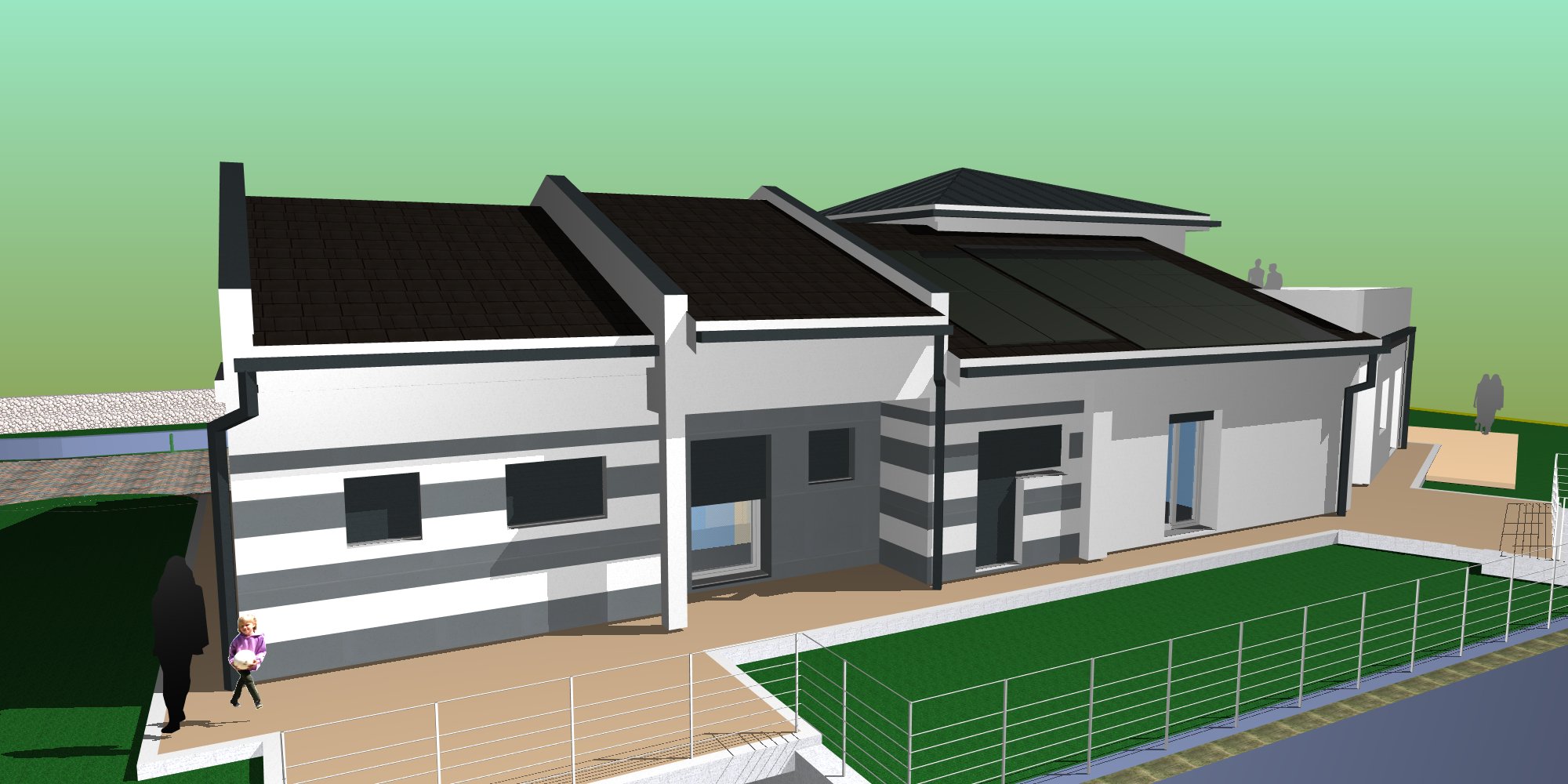 Render BIM — Residenza Unifamiliare a Taggia