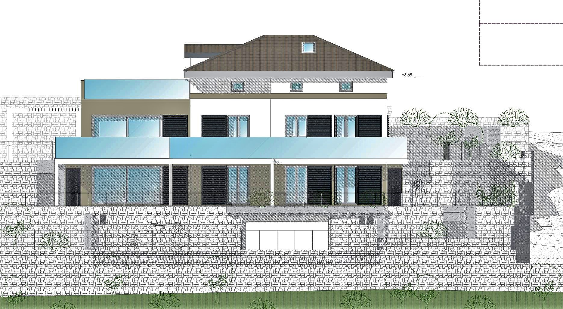Tavola progetto — Villa a Sanremo