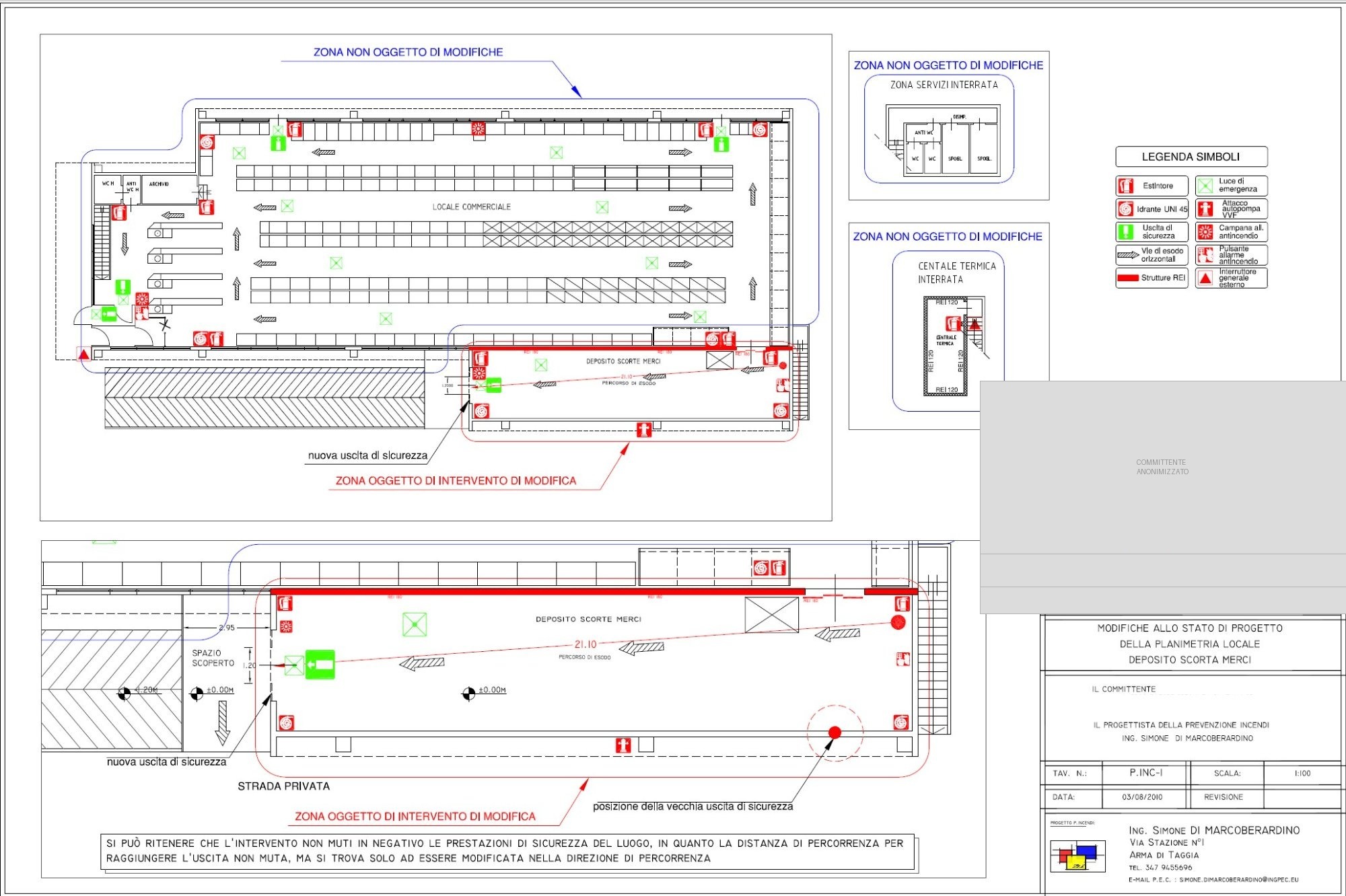 Progetto PI — locale commerciale, Arma di Taggia